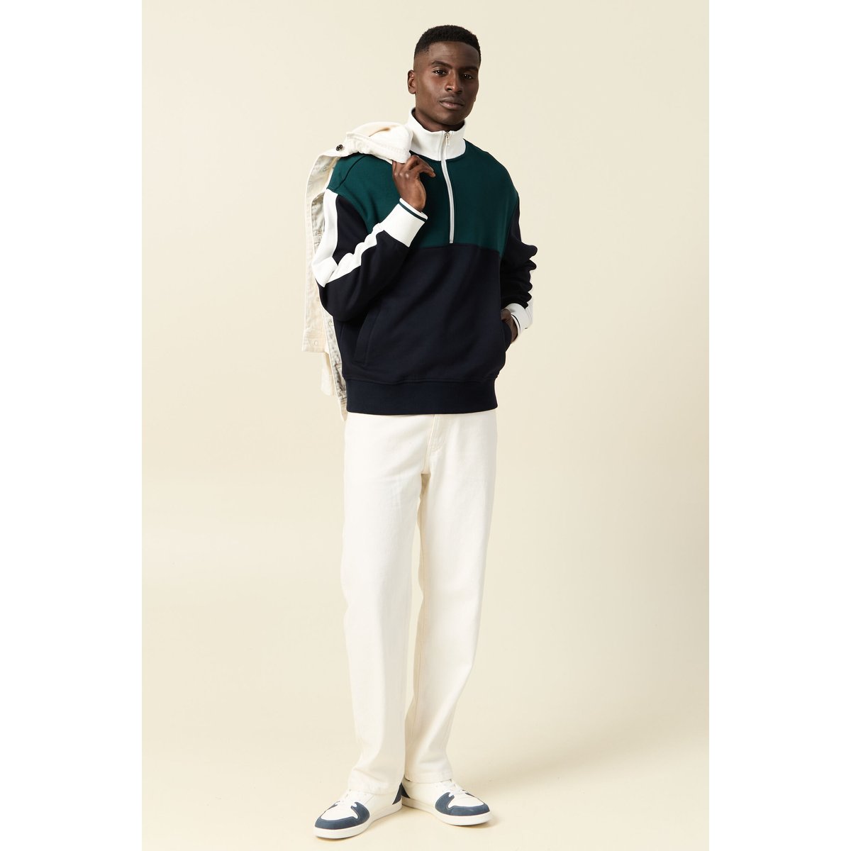 Sweat manches longues bleu marine, BONOBO