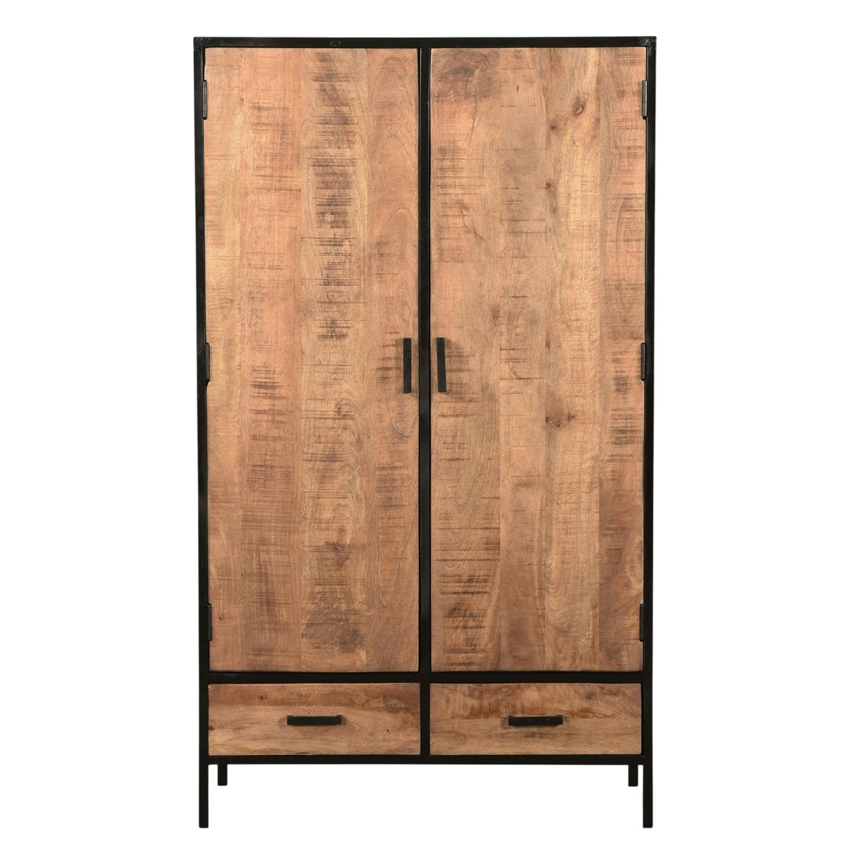 Buffet haut 2 portes bois et métal FULTON bois naturel, PIER IMPORT