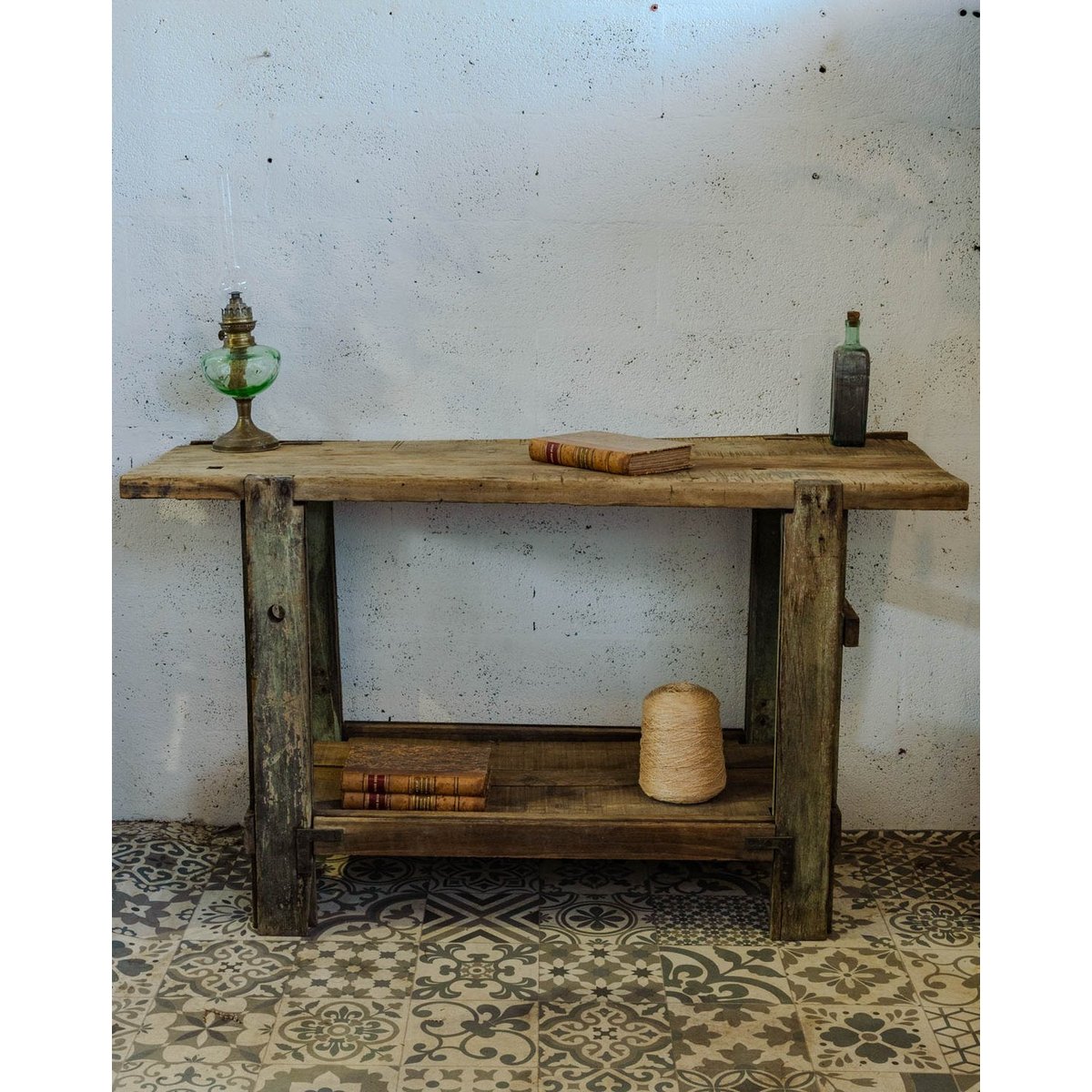 Etabli en bois Fernand N°383 - Bon état bois foncé, DEBONGOUT
