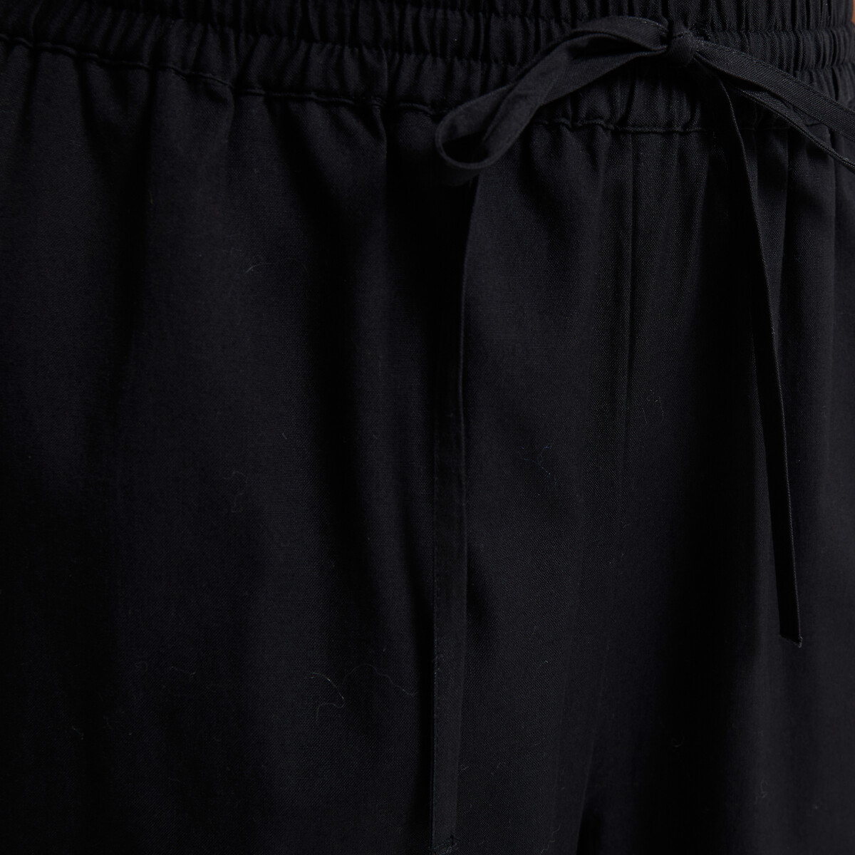 Pantaloni larghi con vita elasticizzata nero , LA REDOUTE COLLECTIONS