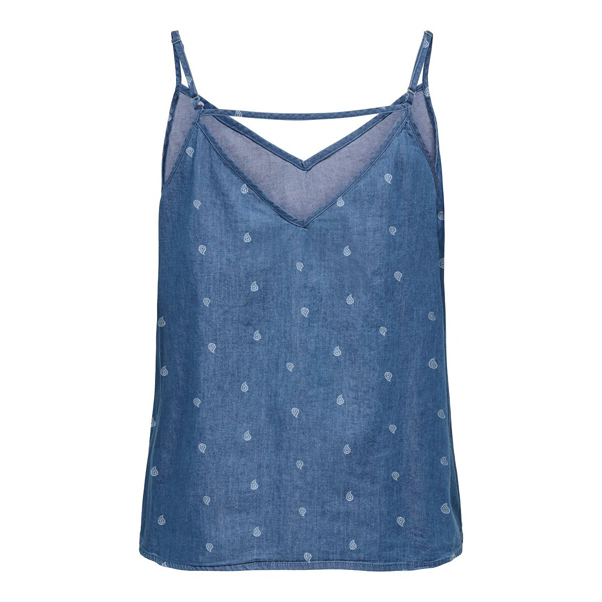 Caraco denim imprimé imprimé denim, ONLY