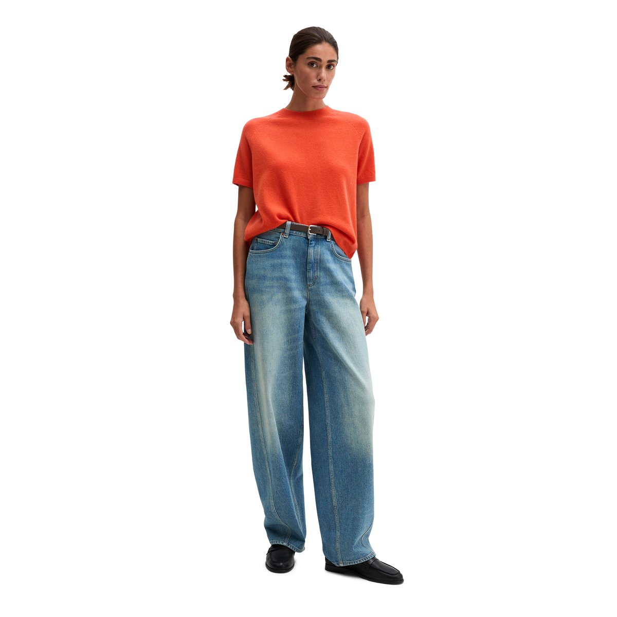 Pull en cachemire, coupe classique offrant un confort exceptionnel orange, MARC O'POLO