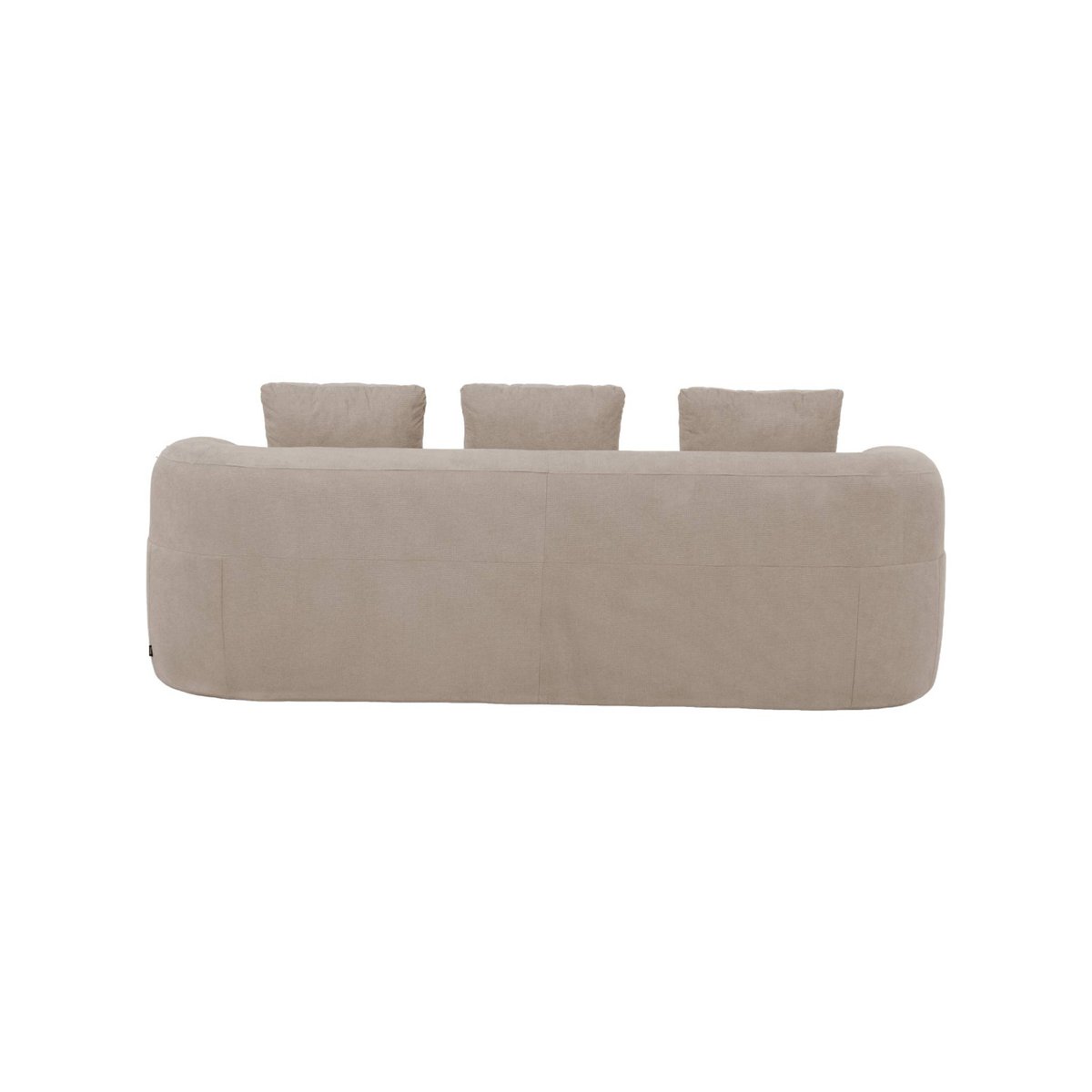 Canapé compressé 3 places tissu NELIO beige, SWEEEK