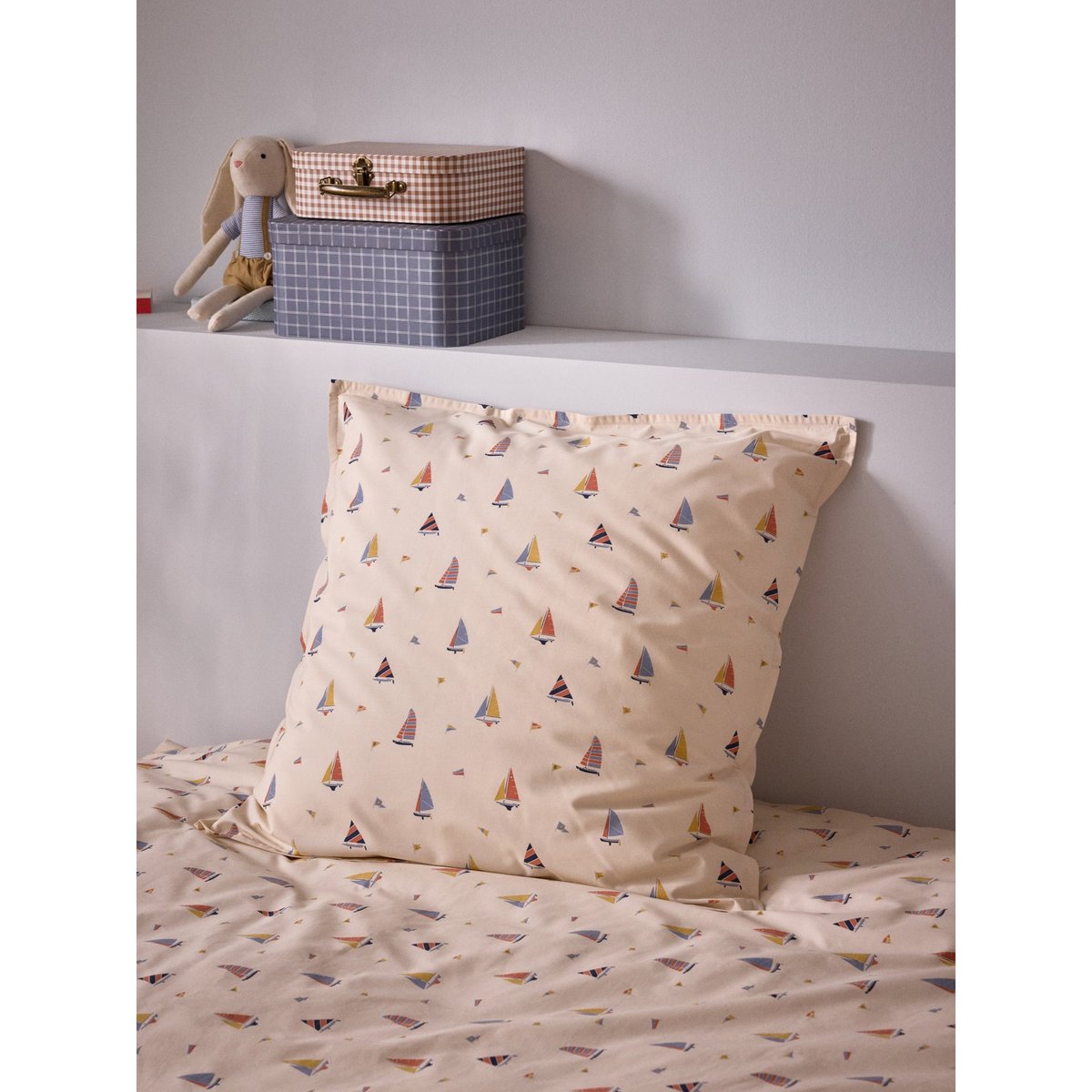 Taie d'oreiller percale de coton "MATEO" imprimérime multico, CYRILLUS
