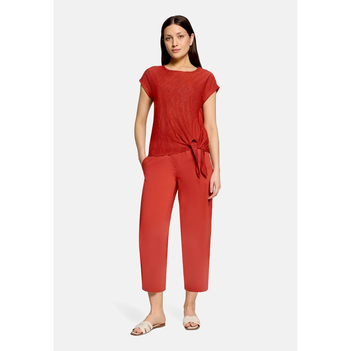 Haut casual avec structure rouge foncé, BETTY & CO
