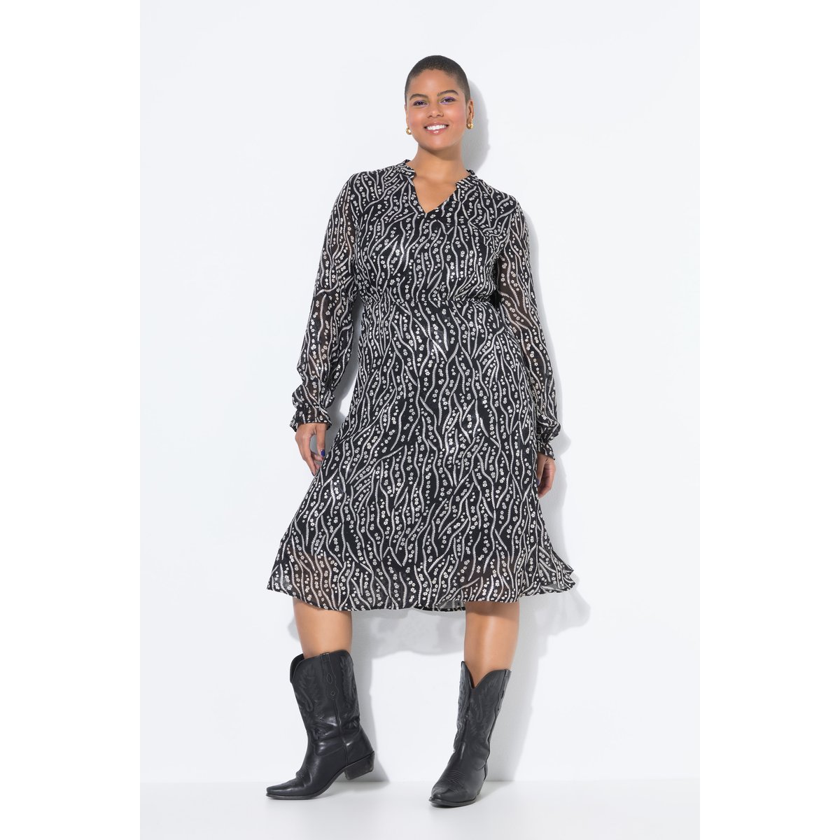 Robe midi noir, STUDIO UNTOLD