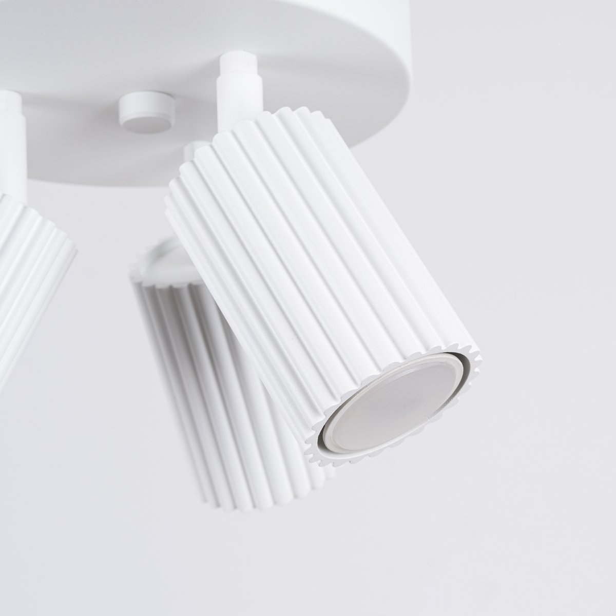 Plafonnier Aluminium Blanc GU10 3 Karbon blanc, EDEN