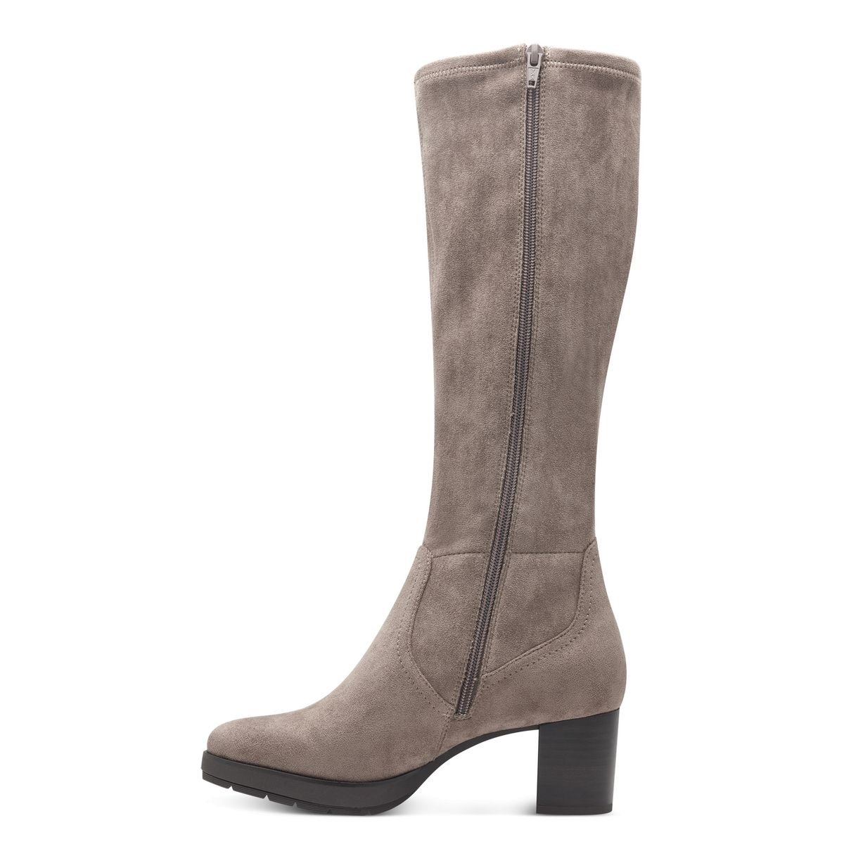 Bottes talon bloc marron poivre, JANA