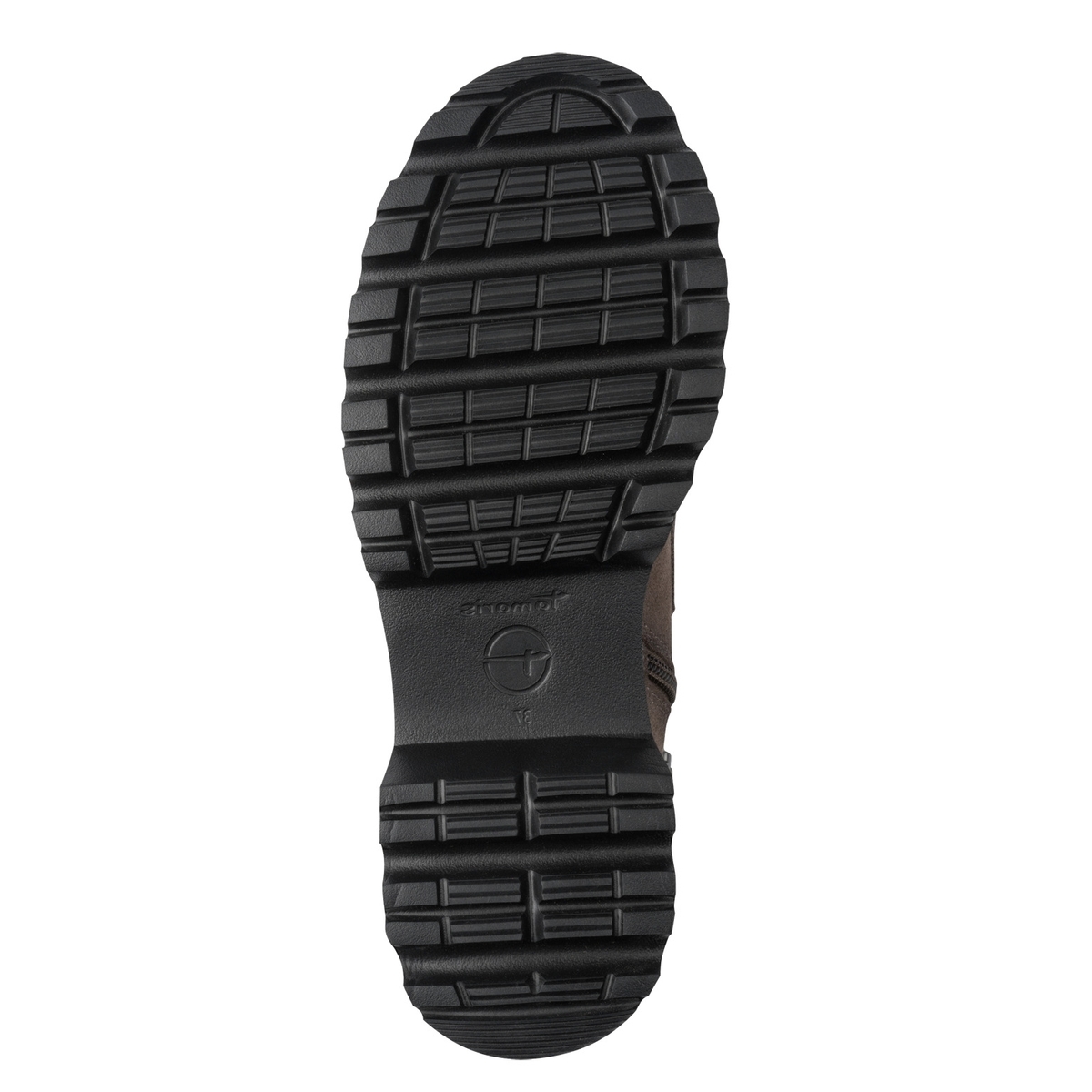 Bottine en cuir marron taupe, TAMARIS