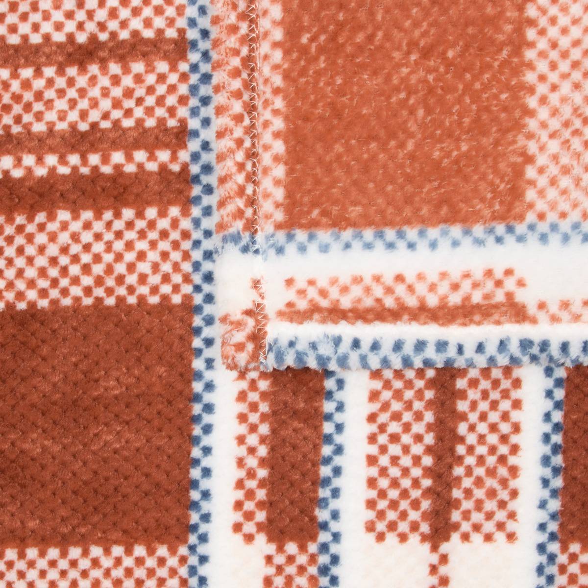 Plaid Lary 130x170cm rouge, ATMOSPHERA