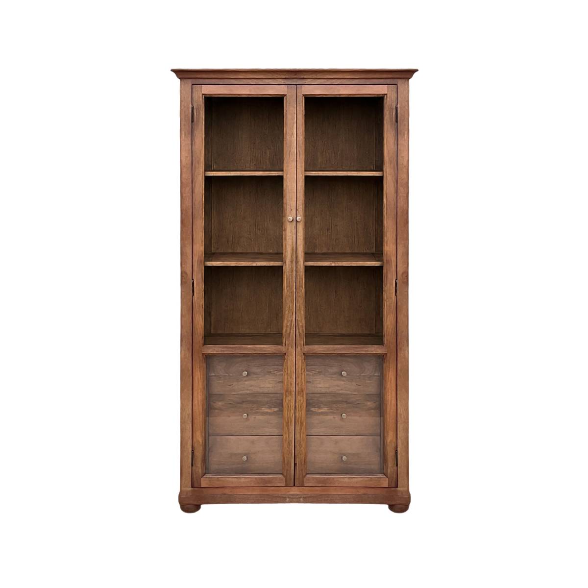 Vitrine en bois recyclé  ARNO bois foncé, MADE IN MEUBLES 