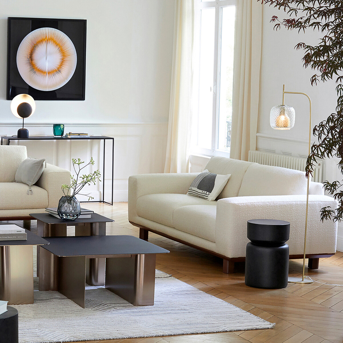 Sujua Acacia Side Table black, AM.PM
