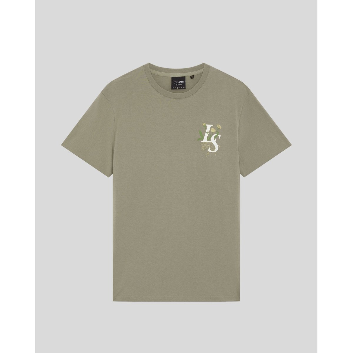T-shirt botanique graphique brun peluche, LYLE & SCOTT
