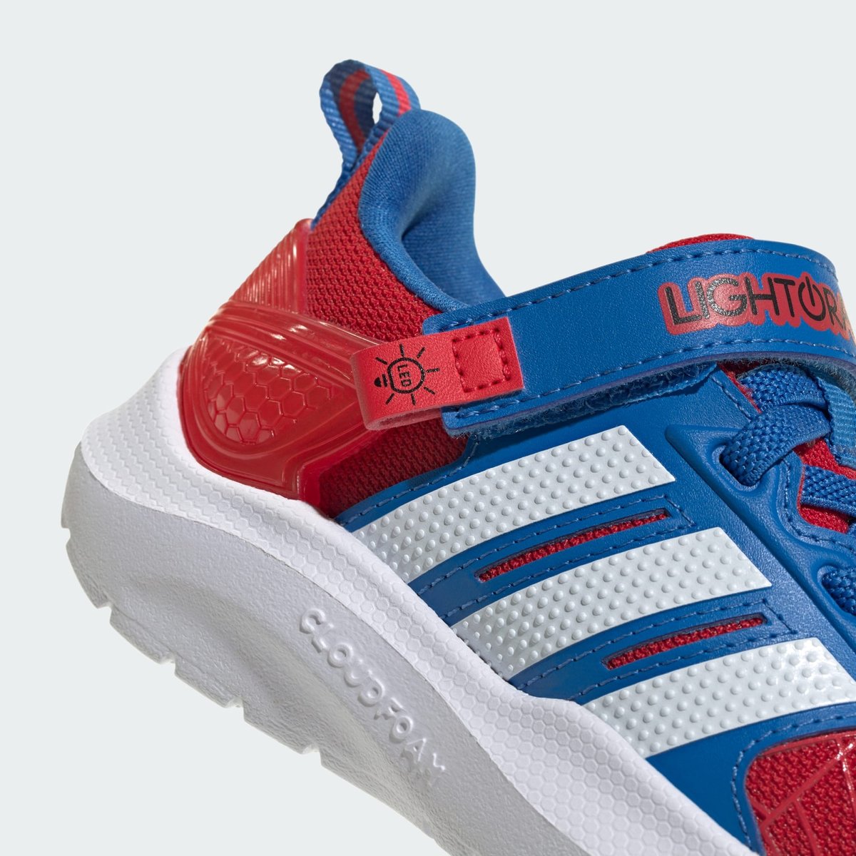 Chaussure Adidas Marvel Lightorama Spider-Man Bébés Chaussure Adidas Marvel Lightorama Spider-Man Bébés better scarlet / cloud white / bright royal, ADIDAS SPORTSWEAR