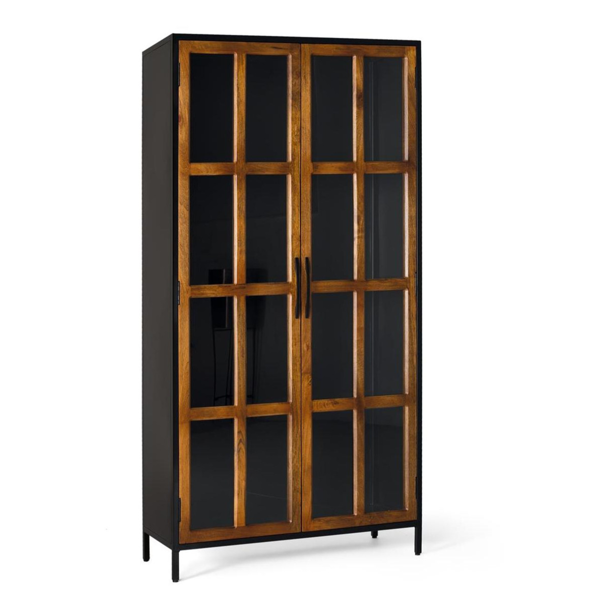 Armoire 2 portes Bois Marron - CARMEN marron, DECORATION D’AUTREFOIS