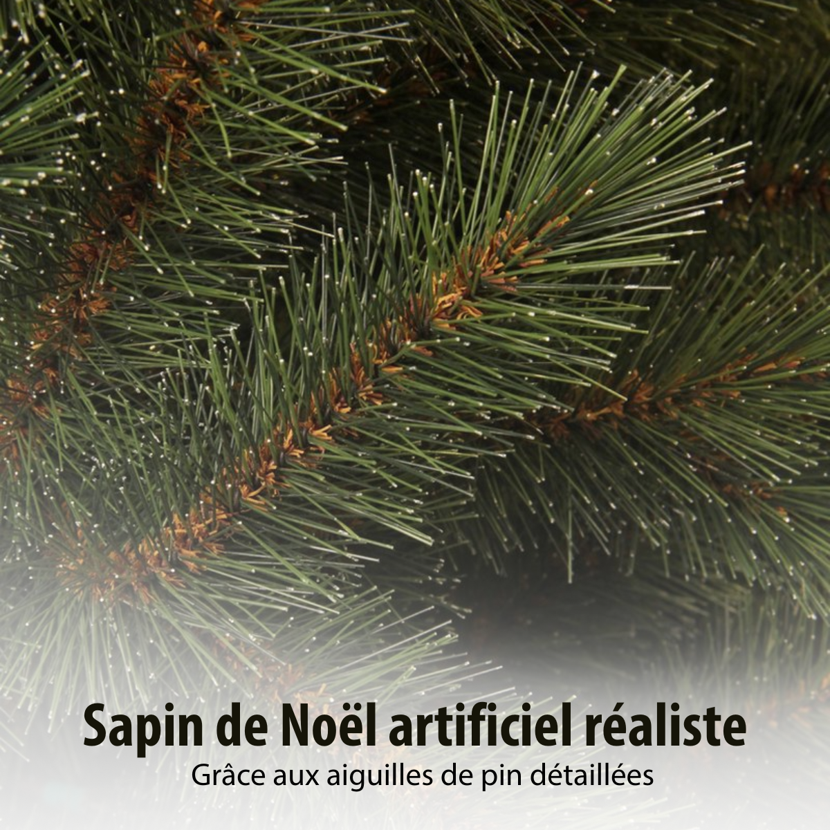 Sapin de Noël H215 cm TORONTO vert, BLACK BOX TREES