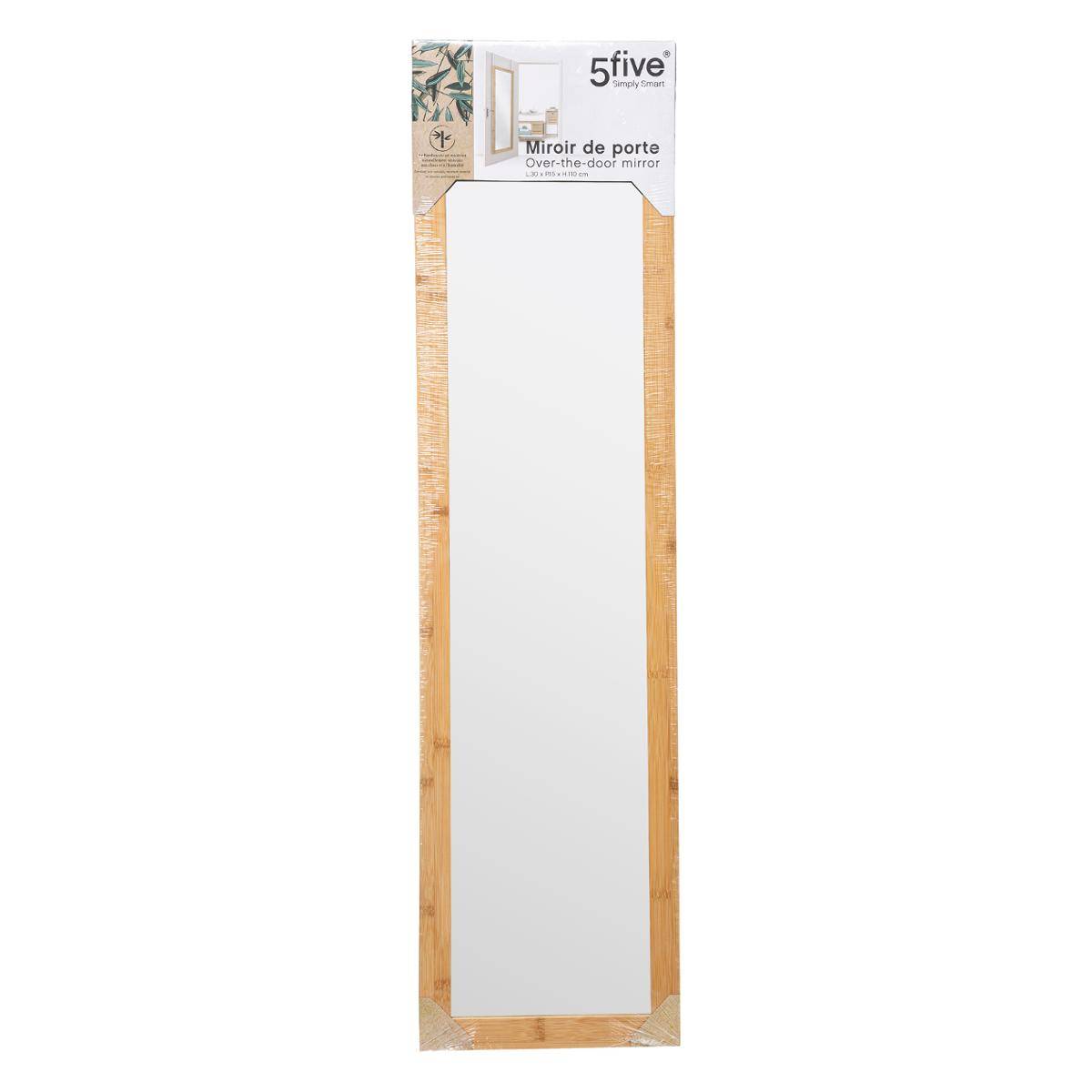 Miroir de porte en bambou marron, 5FIVE SIMPLY SMART