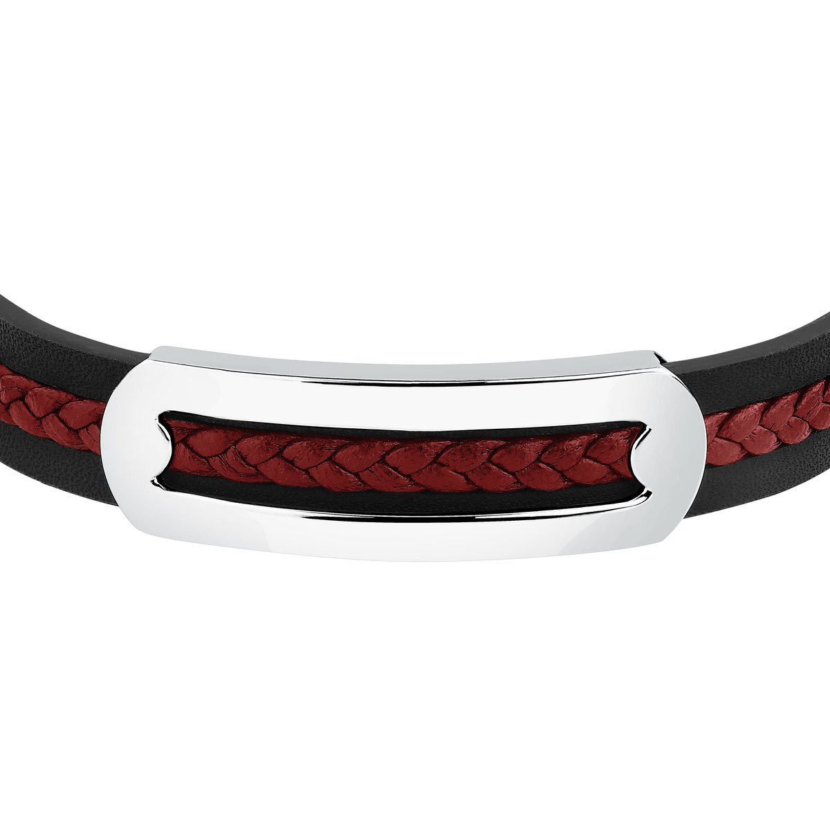 BRACELET SECTOR BANDY - SZV140 black,red,stainless steel, SECTOR