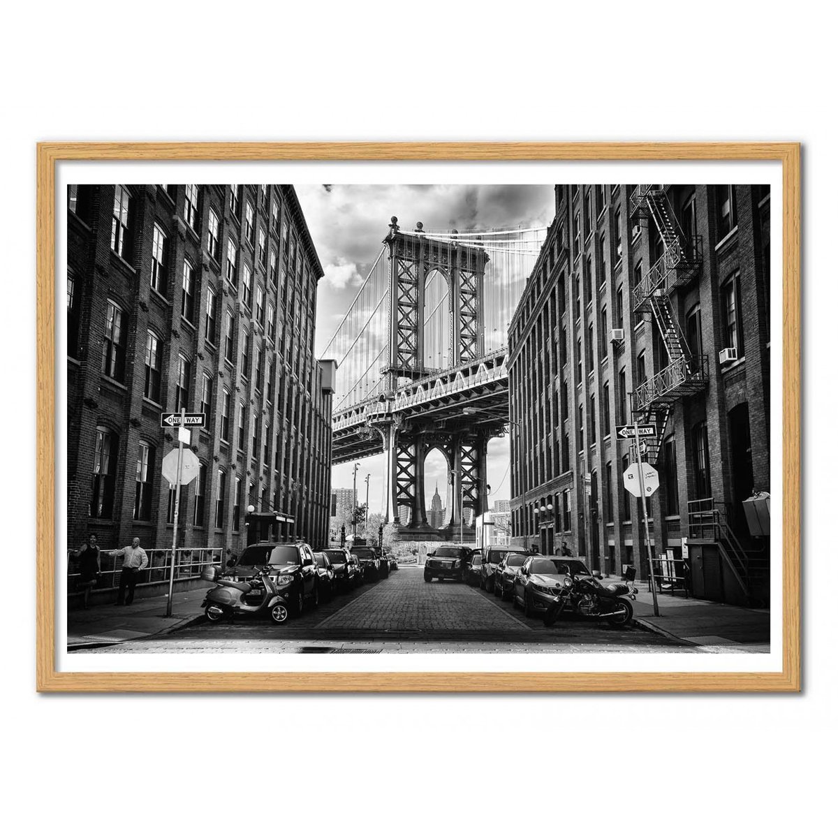 Affiche d’art et cadre noir 50 x 70 cm - In America - Lidia Vanhamme affiche d'art, WALL EDITIONS