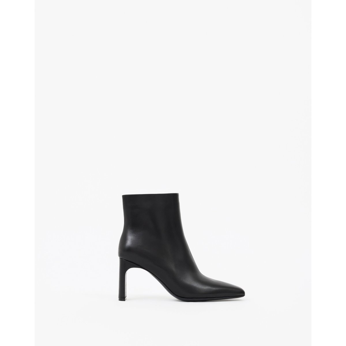 Bottines à talon droit et bout effilé NIELS noir, MI MAI