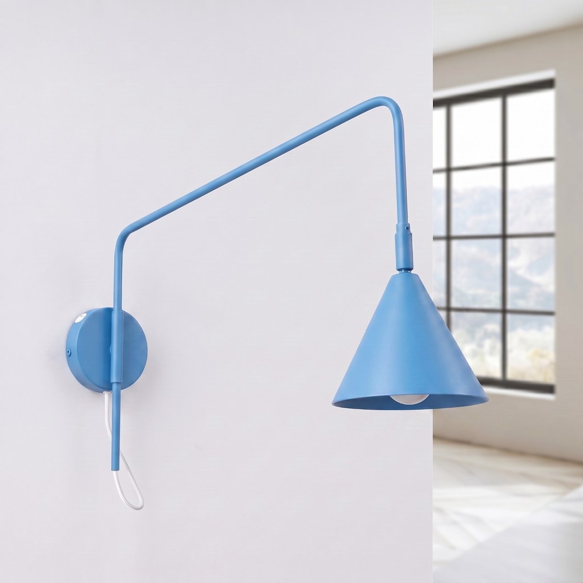 Applique murale Bleu E14 1 Nox bleu, EDEN