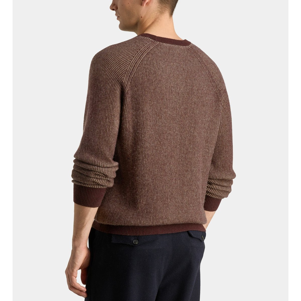 Pull   nachribco maille cachemire marron et multicolore, GALERIES LAFAYETTE
