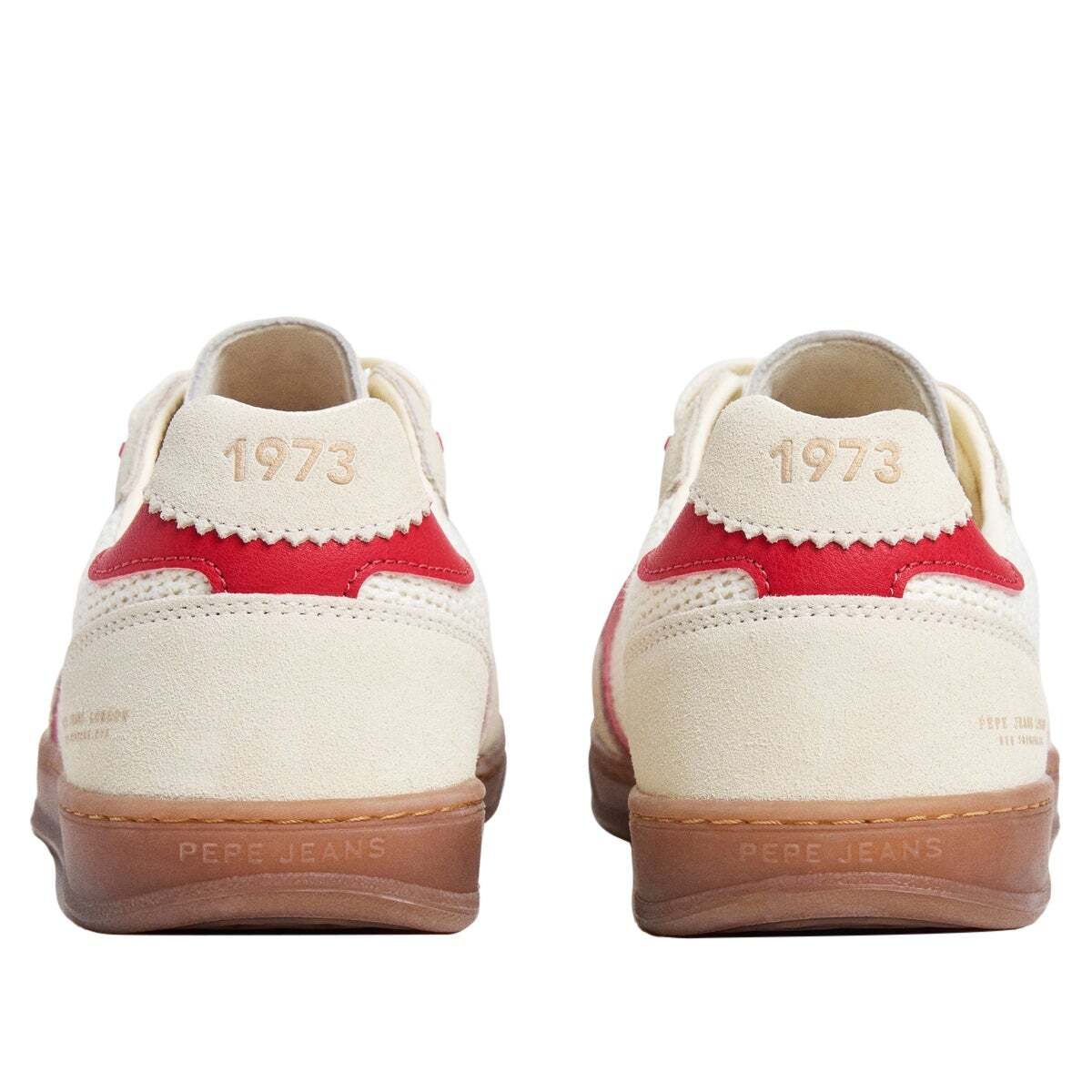 Ball - Baskets En Cuir À Semelle Cupsole blanc cassé, PEPE JEANS