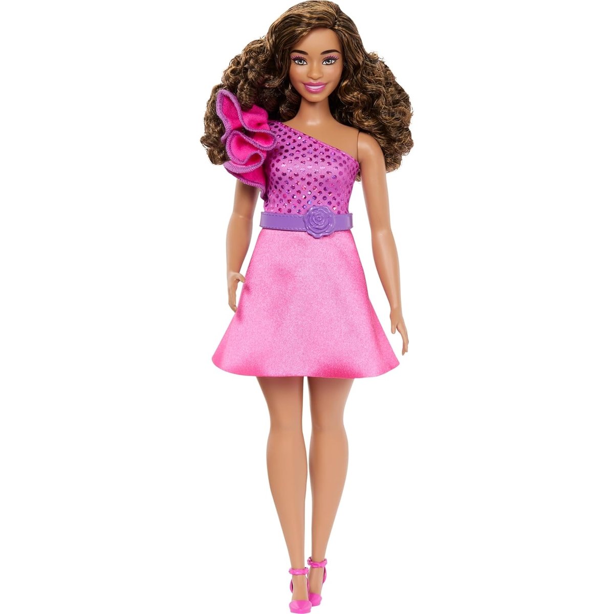 Poupée fashionistas brune rose, MATTEL