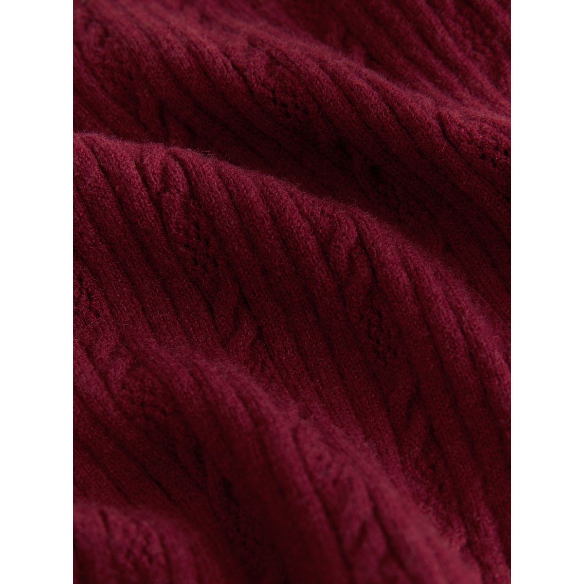 Ensemble pull à col et jupe prune, NEXT