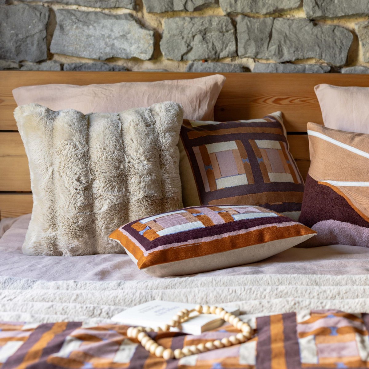 Coussin Astrid naturel, VIVARAISE
