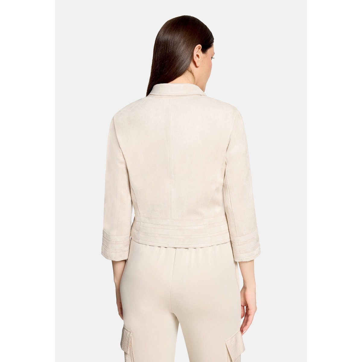 Veste de style motard à fermeture zippée gris, BETTY BARCLAY