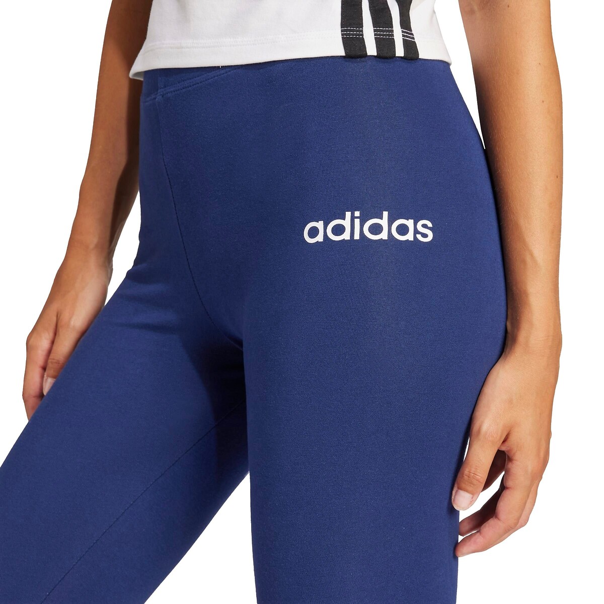 Leggings Essentials Linear blu marino, ADIDAS SPORTSWEAR