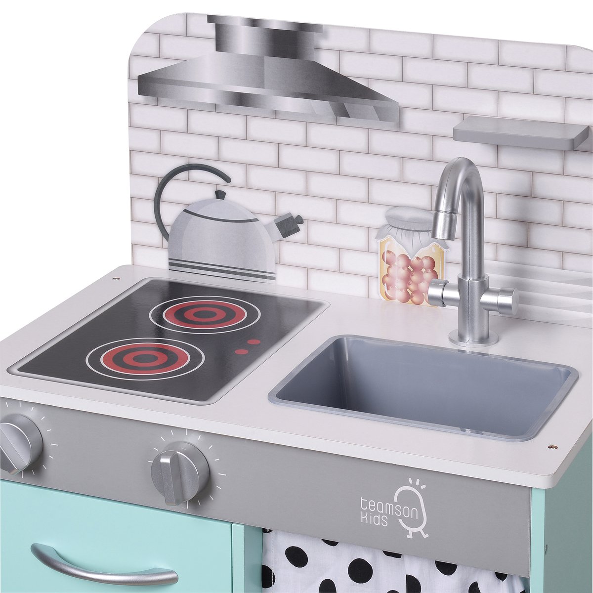 Cuisine Enfant Bois Hauteur Réglable PHILLY bleu, TEAMSON KIDS