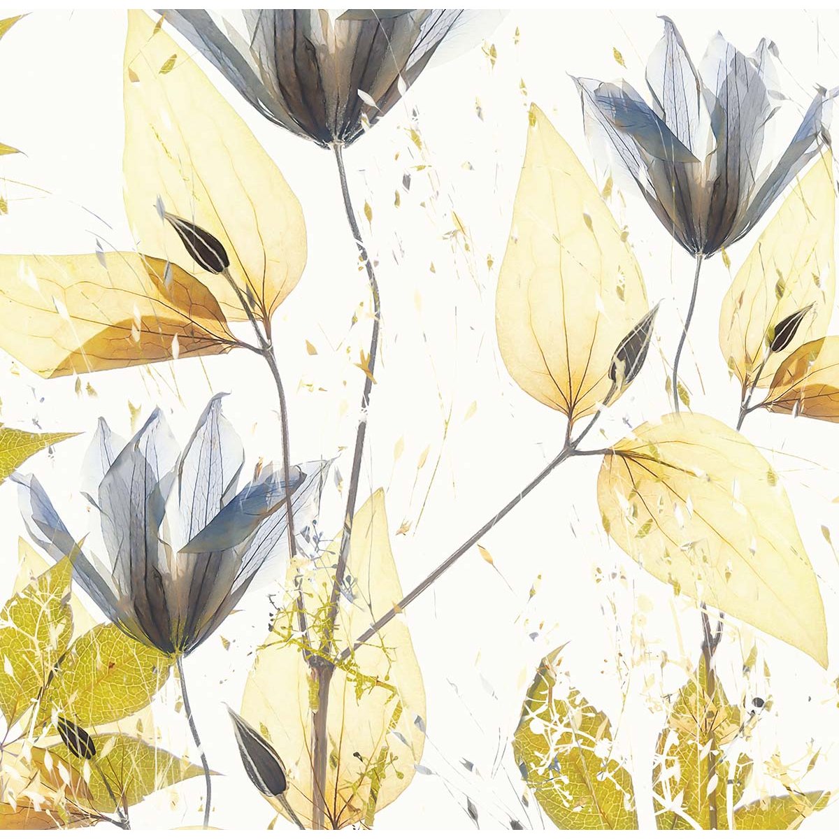 Papier peint ambiance printanière intissé, HEXOA