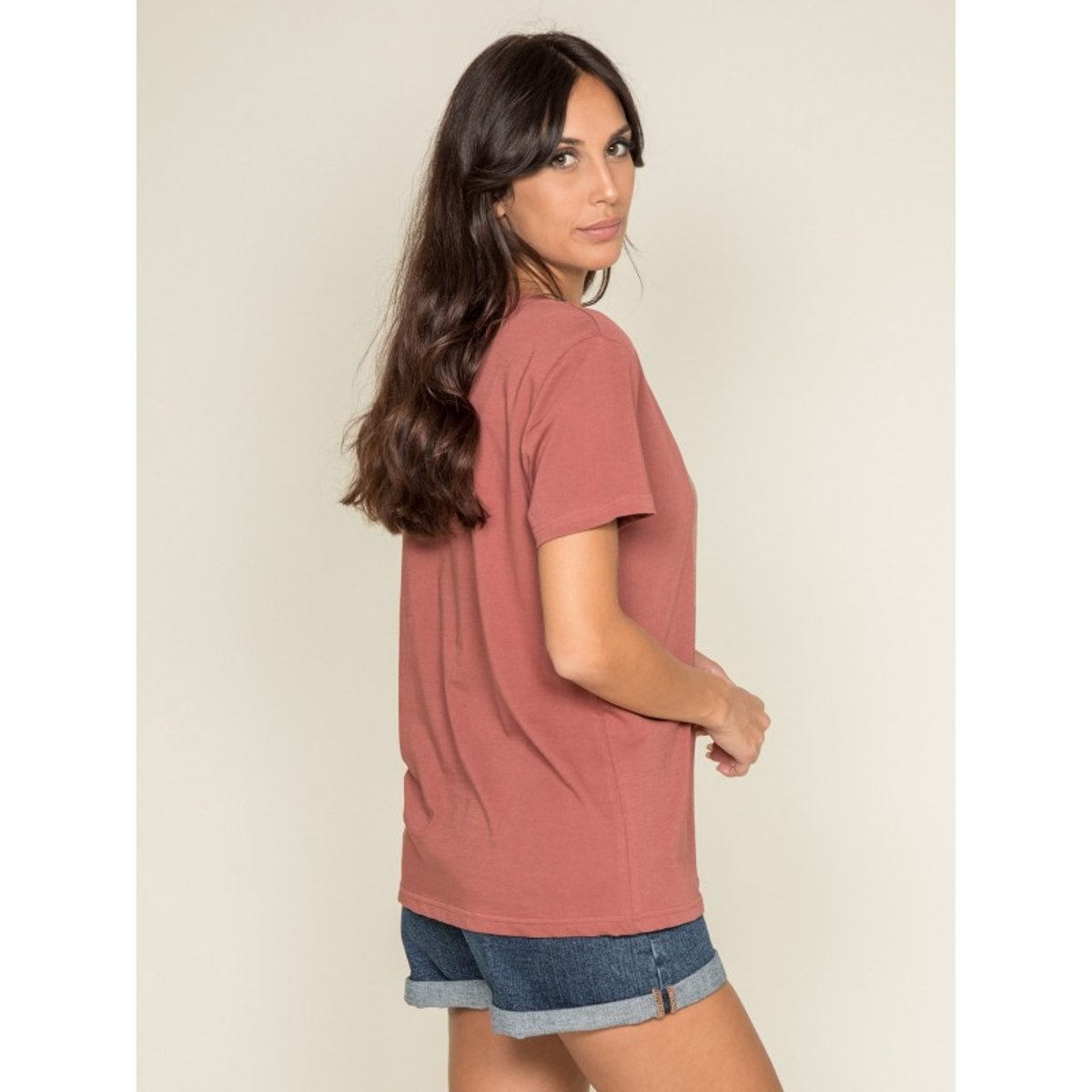 T-shirt Col Rond Message Fligny blanc, DONA LISA