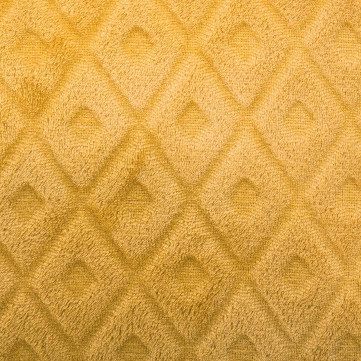 Coussin déhoussable à motifs losanges ocre, ATMOSPHERA