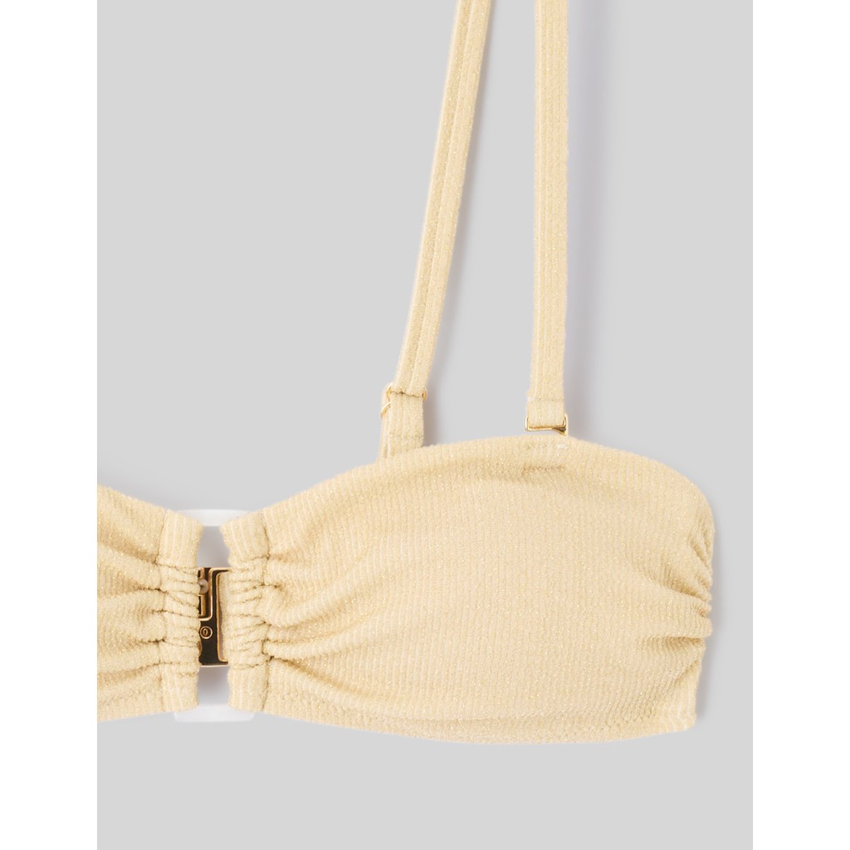 Haut de maillot de bain blanc écru, BZB