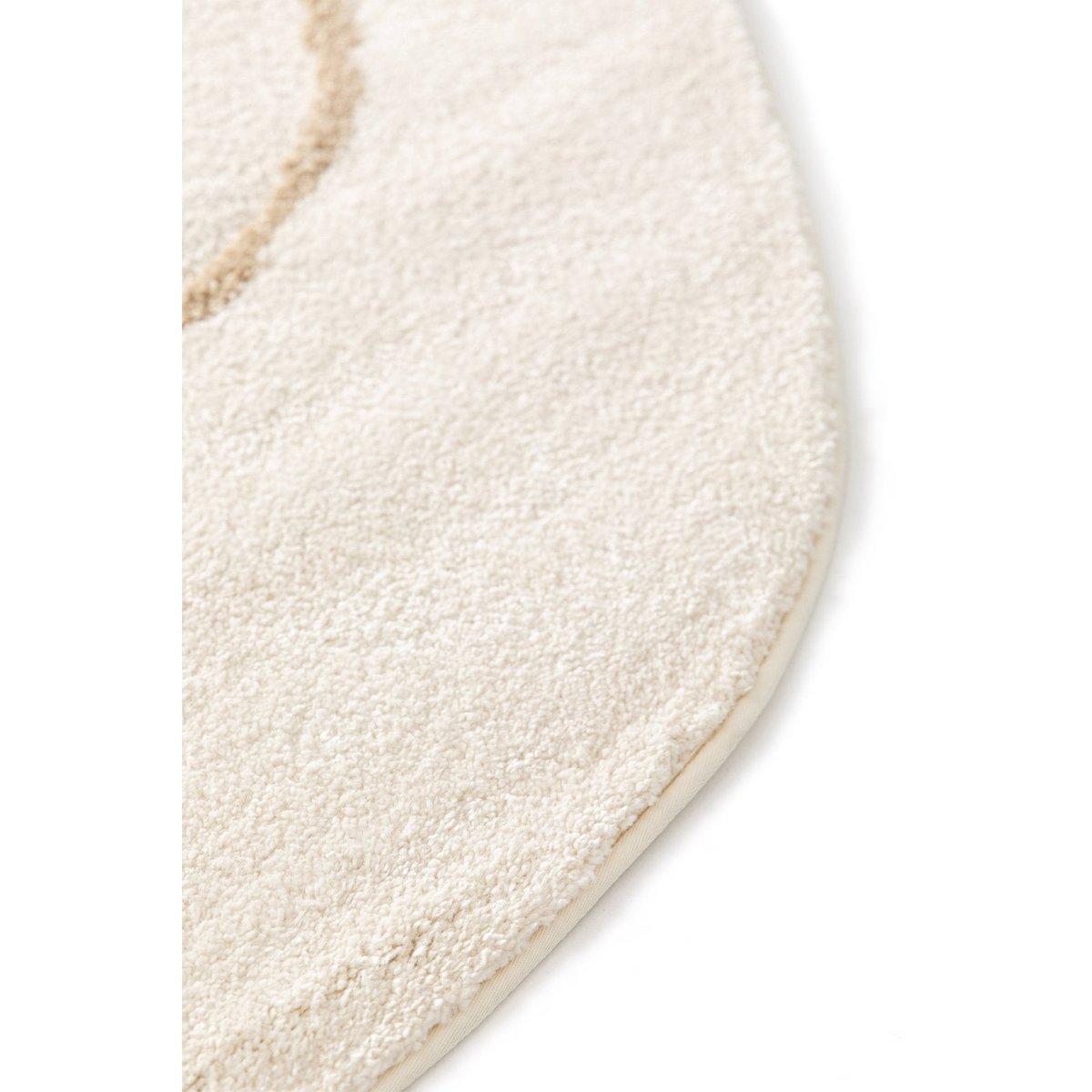 Tapis enfant avec effet relief ORSO beige sable, AFK LIVING