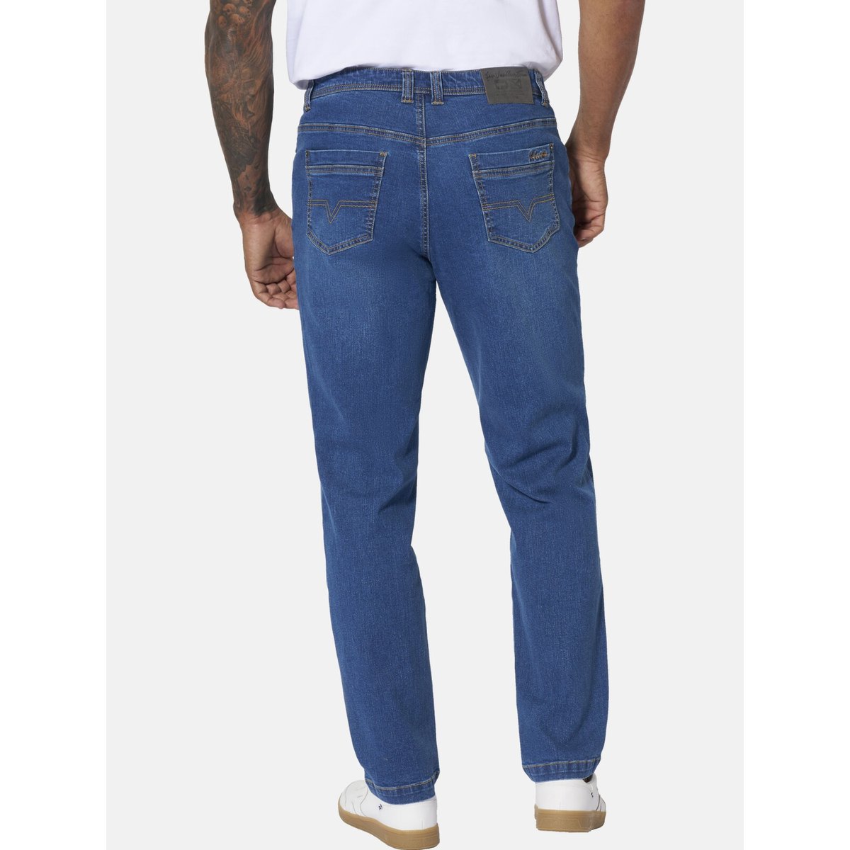 Jean taille basse BOLKER bleu, JAN VANDERSTORM