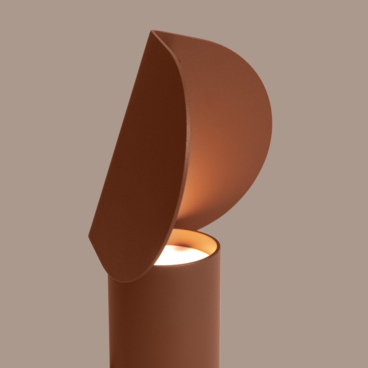 Lampe de bureau Aluminium Moka LED 1 Biscuit moka, EDEN