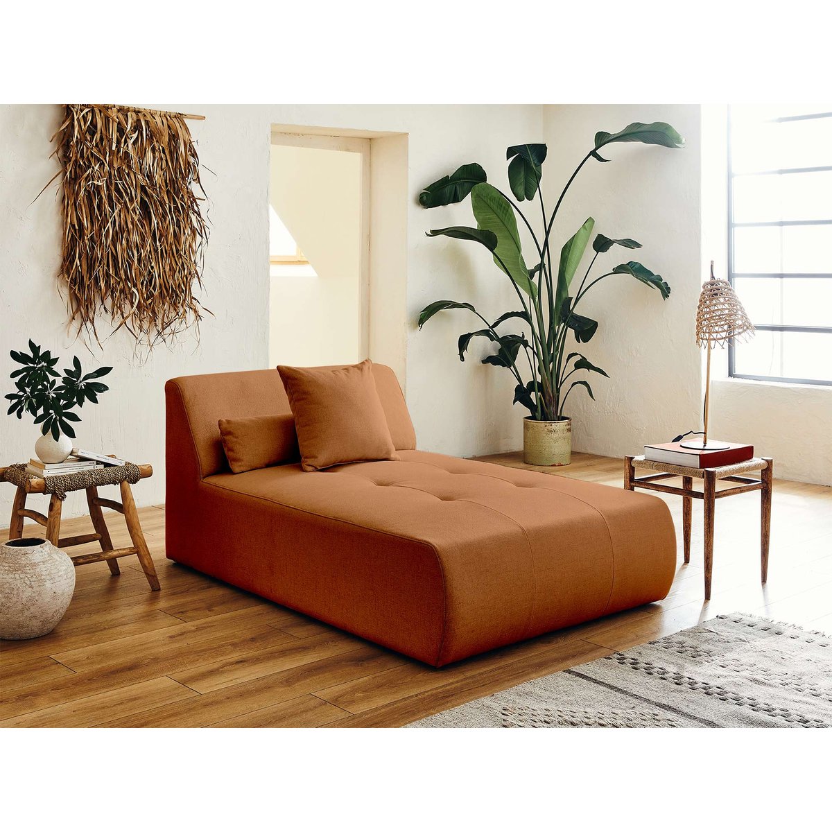 Canapé Panoramique  7 places - ONYX rouille, BEST MOBILIER