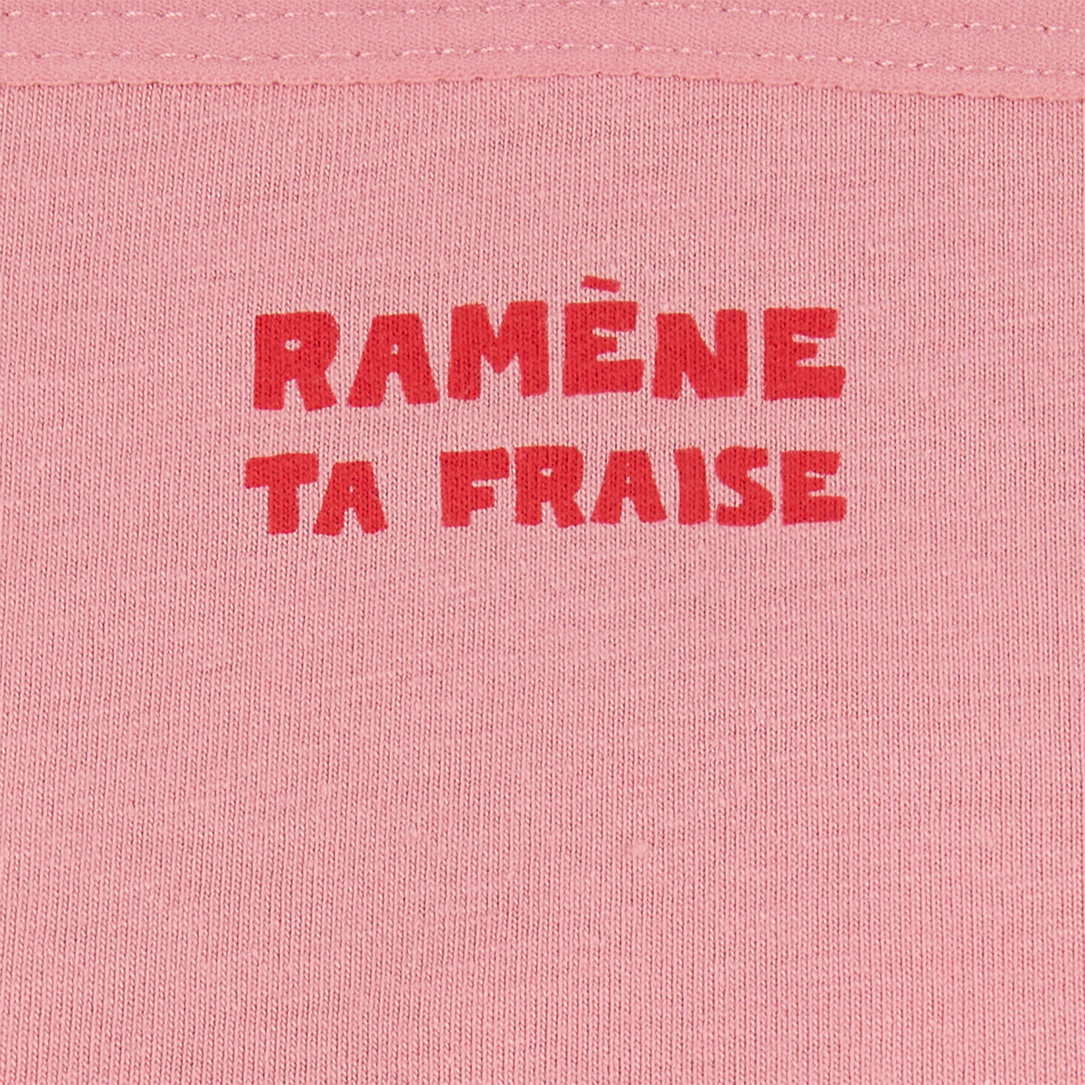 Lot de 5 culottes, 3 imprimées fruits, 1 rayée, 1 avec message assortis, LA REDOUTE COLLECTIONS