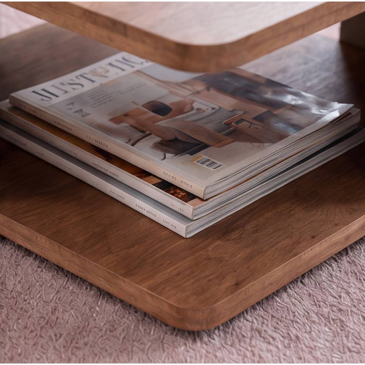 Table basse en bois de manguier KEZIA bois foncé, MADE IN MEUBLES