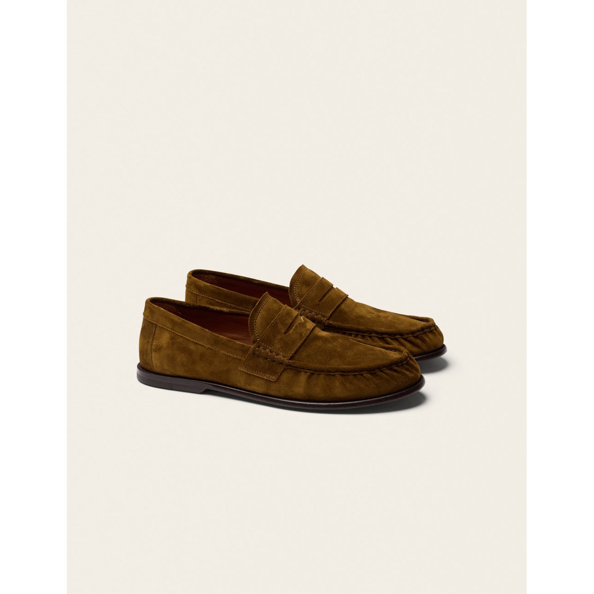 Mocassins DONI suède kaki, ODAJE