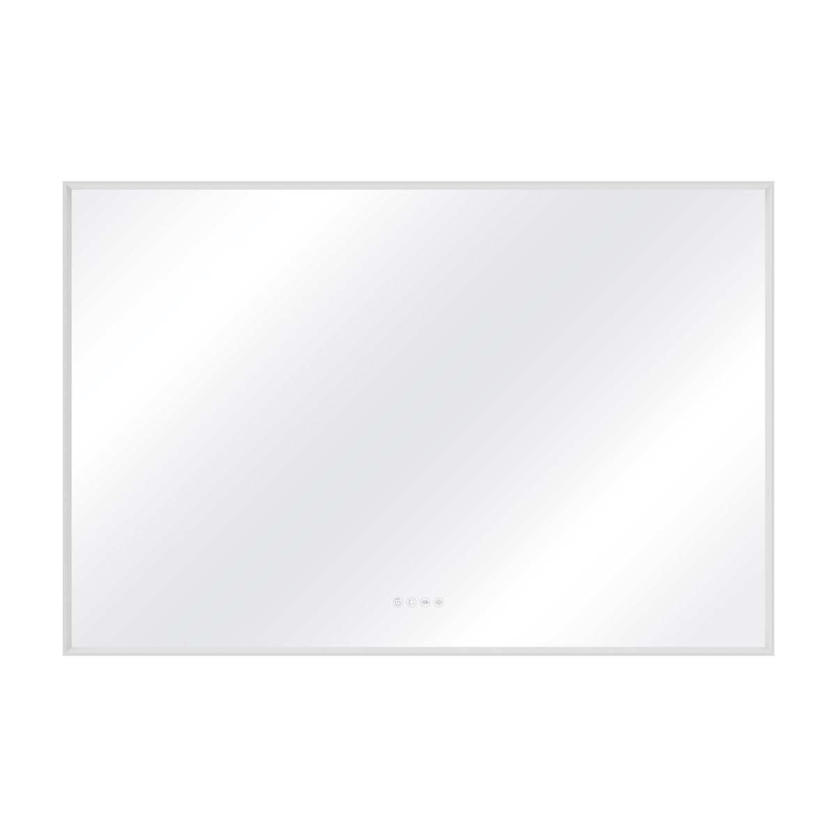 Miroir lumineux cadre chromé, NEO FRAME argent, SENSEA