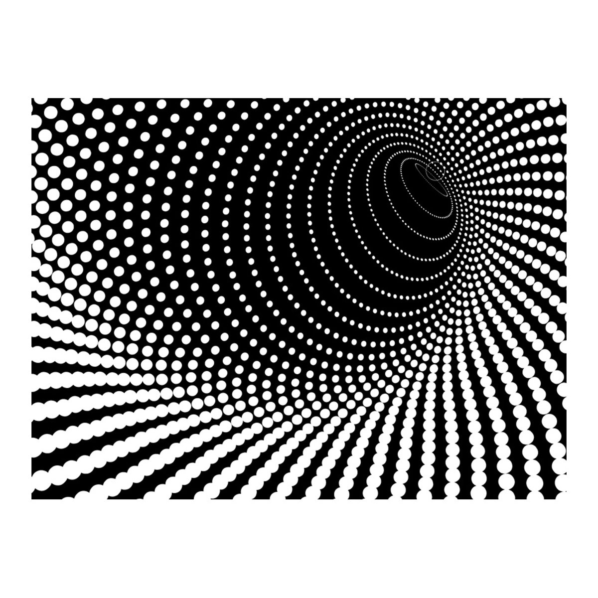 Papier peint intissé panoramique 3D et Perspective Abstract background 3D noir, EDEN