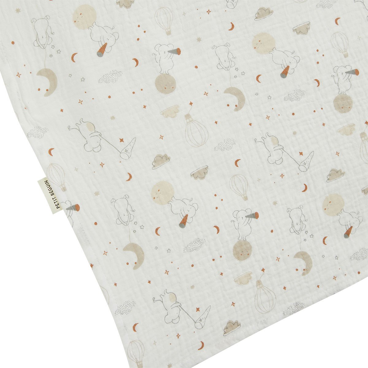 Lot de 2 langes Eliah marron, PETIT BEGUIN