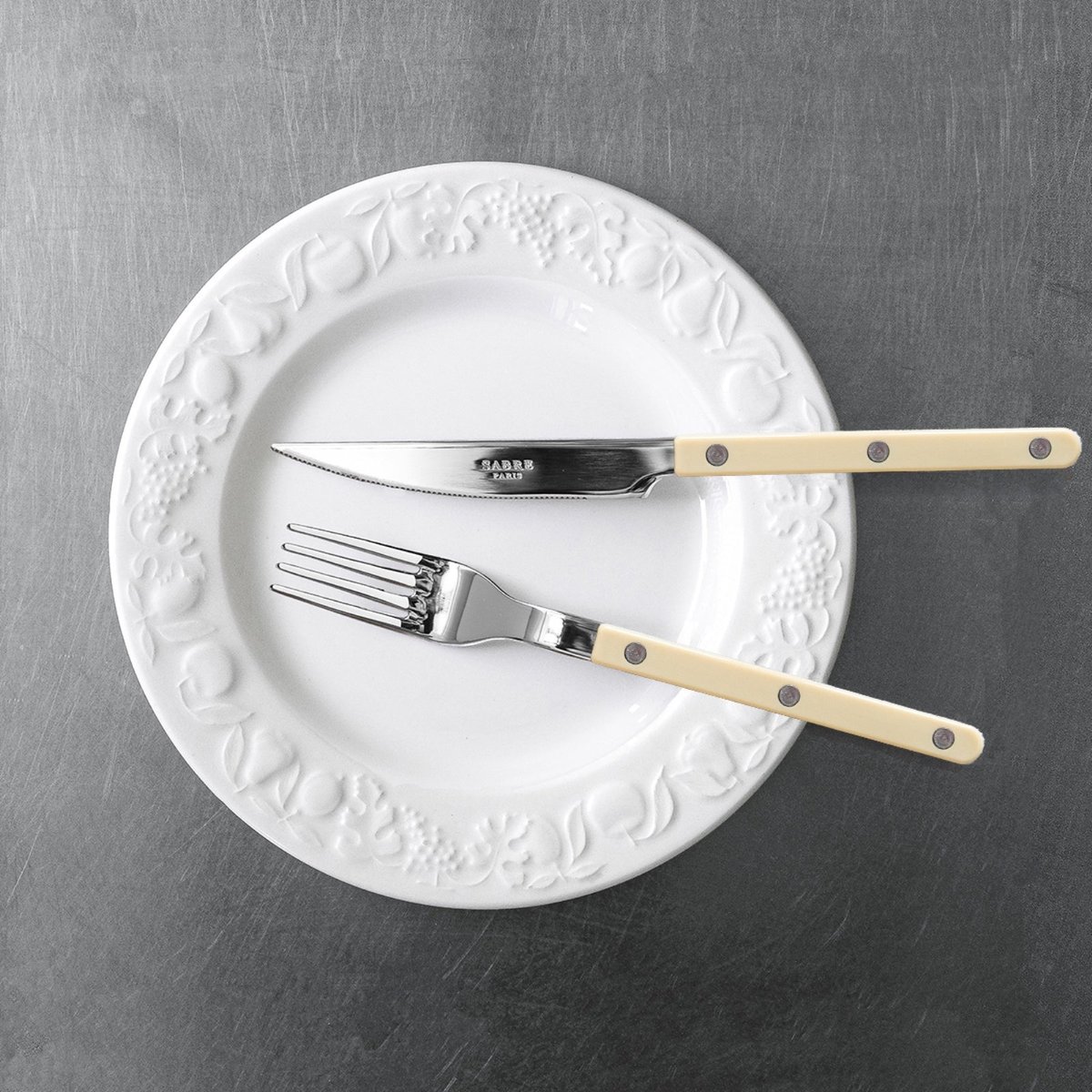 Set de 5 couverts de table, Bistrot ivoire, SABRE