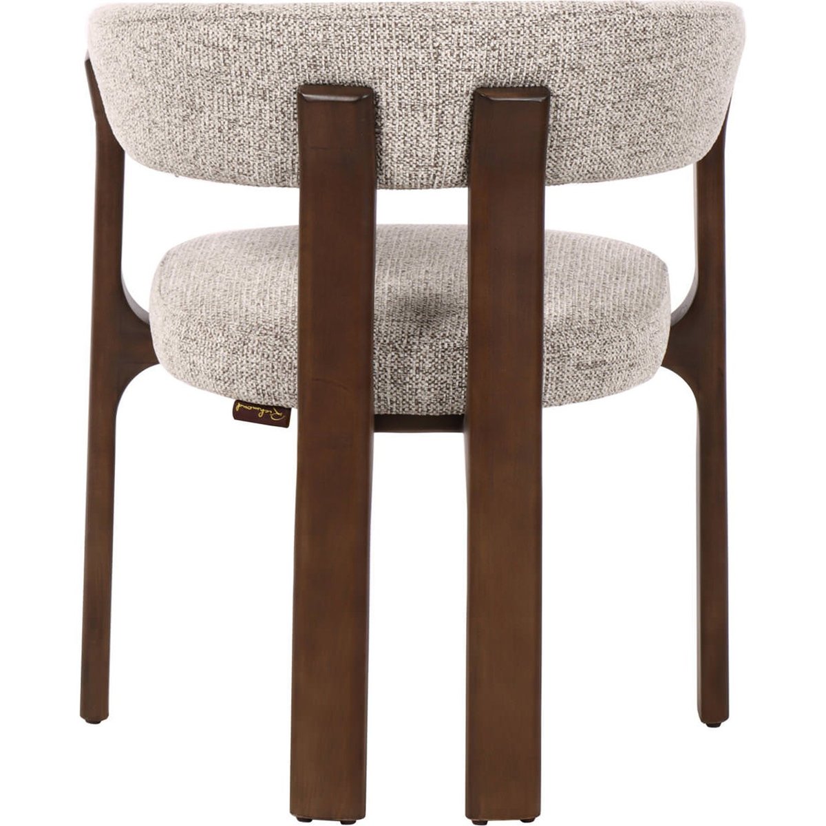 Chaise de salle à manger en tissu et hêtre moka chiné, RECOLLECTION