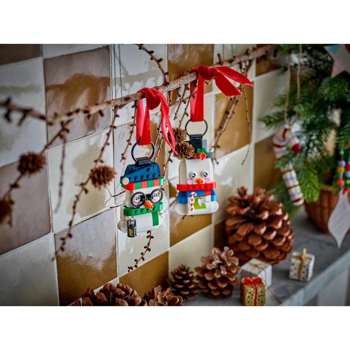 Les bonshommes de neige décoratifs multicolore, LEGO